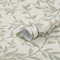 Timeet Self Adhesive Wallpaper Green Leaf Peel and Stick Wallpaper Leaves Yellow Fruit Print Sticky Back Plastic Beige Waterproof Vinyl Film for Furniture Cabinet Interior Wall 41x1000cm