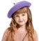 Winmany Baskenmütze für Kleinkinder Mädchen einfarbig französische Beanie-Mütze Herbst Winter Wolle Künstlermütze
