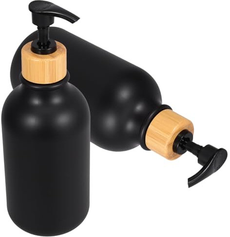 TINEASUR 2piezas Dispensador De Jabón De Manos Botella Reutilizable Champú Dispensador Diseño Compacto