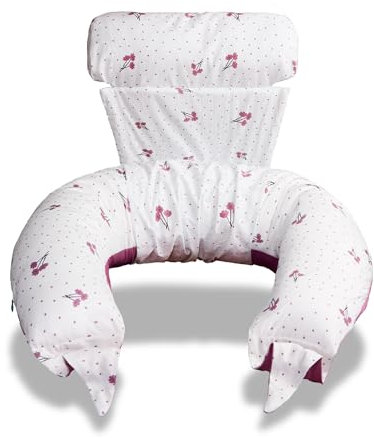Koala Babycare Cuscino Gravidanza per Dormire XXL 2 in 1 Sfoderabile - Cuscino Allattamento Ipoallergenico ed Ergonomico - Federa esterna 100% Cotone