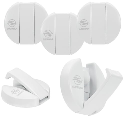 Appendiabiti da parete in Alluminio – Set da 5, Resistenza fino a 25 kg, Design Elegante, Facili da Installare, Ideali per Casa, Cucina e Ufficio (Bianco)