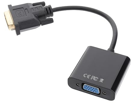 TINEASUR Adaptateur Dvi Vers Vga Convertisseur Dvi-d s Vga Adaptateur -d s Black