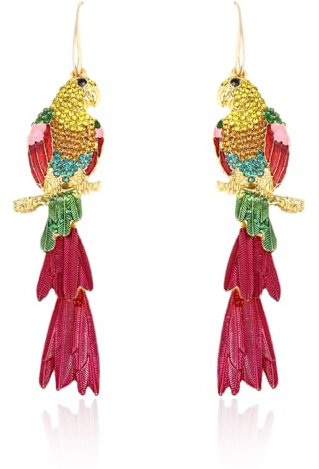 Papagei Ohrringe,Ohrringe Damen,Hawaii Ohrringes,Ohrringes Sommer Hängend,Geburtstags,Verabredungs Geschenke für Frauen