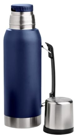 BARGRIN Termo Acero inoxidable 1 Litro - Termo Agua Caliente - Termo Para Mate - Productos Argentinos - Termo Acero Inoxidable - Yerba Mate - Viaje