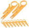 NUOBESTY 10Piezas Pelacables Pinzas de Herramienta Multifuncional para Pelar y Cortar Cables Utp Stp de Cables Portátil de Durable