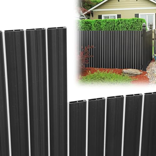Fiqops PVC Sichtschutzmatte 90x500cm, 2025 Neu Balkon Sichtschutz,Sichtschutzzaun Auszug,Sichtschutz Zaun Gris,Windschutz und Wasserdicht,UV-beständig,Doppelte Verstärkung Garten Sichtschutz
