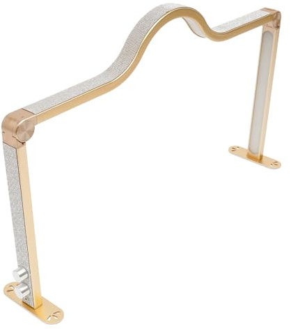 MIKIYUEER Professionelle Nägel LED-Tischlampe 48W LED-Wimpernlicht Nagel-Schreibtischlampe Maniküre Tisch Lampe Ideal für Make-up Studio & Privatgebrauch (85 * 50cm) (Gold)