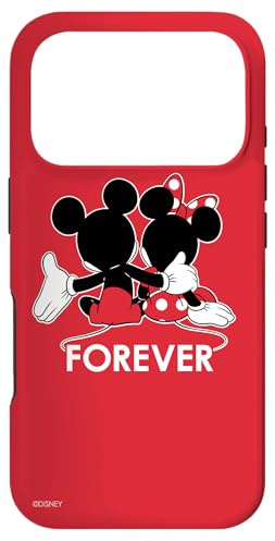Disney Mickey and Minnie Mouse Silhouettes Forever Red Case for iPhone 17 Pro