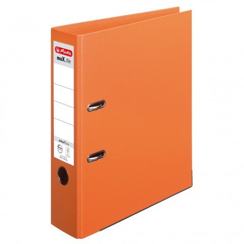 Herlitz Ordner maX.file (8cm protect+, Orange, 4er Pack)