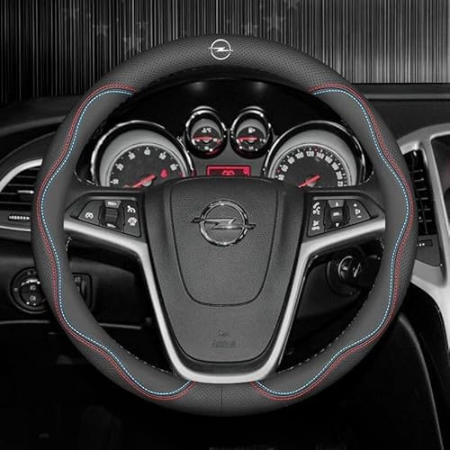 Woniyal Auto Lenkradbezug Lenkradschutz für Opel Astra L I 2021-2025, Lenkradbezug Leder, Lenkradhülle für Sommer & Winter Breathable Anti Slip Lenkradschoner,B