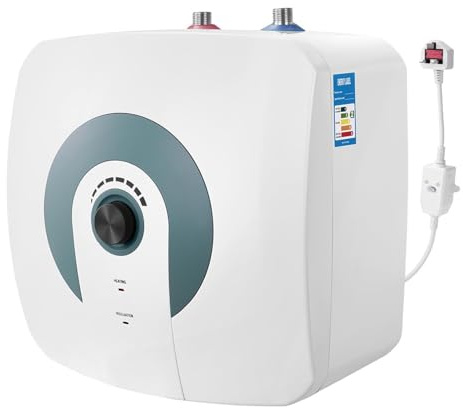 Chauffe-eau électrique instantané portable, 15 l, mini réservoir 1500 W pour évier de cuisine et de salle de bain
