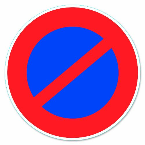Chapuis DS12 Disco de señalización Prohibido aparcar - PVC adhesivo - Diámetro 170 mm