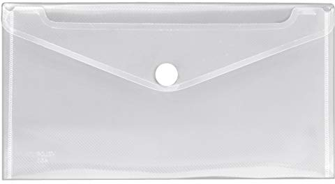 VELOFLEX 4571000 - Dokumentenhülle Crystal, 1 Stück, DIN lang, Dokumententasche mit Klettverschluss, PP, transparent