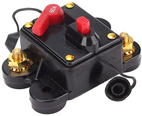 Voiture Amplificateur audio Inline Disjoncteur Protection Porte Fusible pour DC 12 V 60 A