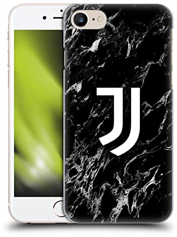 Head Case Designs Offizielle Juventus Football Club Schwarz Marmor Harte Rueckseiten Handyhülle Hülle Huelle kompatibel mit Apple iPhone 7/8 / SE 2020 & 2022