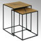 Lambert Sayo Beistelltischset Eisen, Metall, Graphit, Natur, One Size