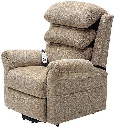 Aidapt Walmsley Riser and Recliner Electric Sofa Arm Chair With Dual OKIN Safety Motors, Easy to Work Remote and Hard Wearing Fabric Material for Use in Lounge, Sitting Room and Bedroom.