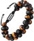 murtoo Herren Armband - Lavastein Perlenarmband mit verstellbarem Verschluss - Duftspender - 17-29cm, 20 centimeters, Edelstahl, Perle