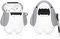 LEWOTE - Custodia Protettiva in Silicone per Airpods Apple 1 e 2 [Serie di Animali] (Grande Squalo Bianco)