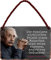 Blechschilder Albert Einstein Spruch “Die einzigen wirklichen Feinde negativen Gedanken” Deko Hängeschild Metallschild Schild Geschenk zum Geburtstag oder Weihnachten 18x12 cm