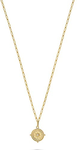Guido Maria Kretschmer Damen-Kette 925er Silber 1 Diamant, behandelt One Size, Gold 32016196