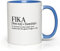 Bubble Hugs Ermutigende blaue zweifarbige Kaffeetasse, 325 ml, Fika A Moment To Slow Down An Appreciate The Good Thing In Life – Schwedische Schweden-Definition, positives Zitat, motivierend