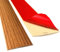 2M Self Adhesive Floor& Door Transition Strip, PVC Rubber Carpet Edge Strip Threshold Strips Floor Edging Trim Strip for Tile/Wood/Laminate/Joins Gap (Width 4cm)