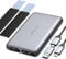 GiGimundo Case SSD M.2 NVMe SATA Dual Bay, alloggiamento in alluminio USB-C M.2 per SSD NVMe (M Key PCIe) da 10 Gbps e M.2 SATA SSD (B Key/B+M Key) da 6 Gbps fino a 2 x 4 TB, senza attrezzi (HBM2-2SN)