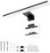 Aourow LED Spiegelleuchte Bad 5W,300mm 500lm Spiegellampe Badezimmer,Neutralweiß 4000K Badlampe Spiegel 230V Spiegelschrank Beleuchtung KLASSE II(Schwarz)