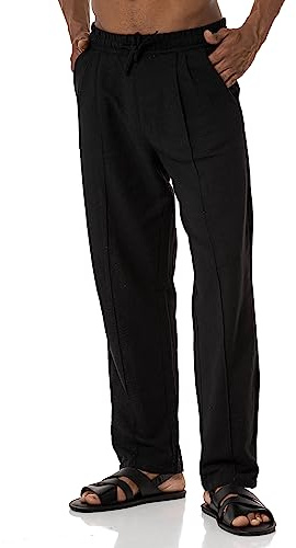 Redbridge Herren Leinenhose Weite Freizeithose Hose Pants