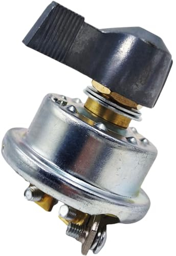 SPJIUQI Interrupteur rotatif à levier 3 positions marche/arrêt 12 V 50 A compatible avec Cole Hersee 75712-04 75712-04BX 52-800P pour moteur de treuil de bâche robuste 12 V DC SW710