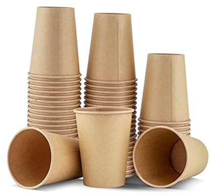 Vasos de café reutilizables | Capacidad 240 mililitros | Pack de vasos de cartón resistentes al calor | Ideales para llevar bebidas calientes | 400 unidades