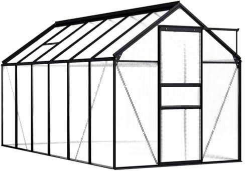 Serre en aluminium anthracite 7,03 m²