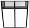 SUCRFXJ Tragbare DJ-Fassaden-Tischstation, DJ-Disco-Stand-Mixer-Regal, Faltbare DJ-Event-Kabine-Fassade mit weißem und schwarzem Gitterstoff, gepolsterte Tragetasche, Flache (40 * 40 * 20 Zoll)