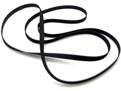 FELPE Antriebsriemen für Motorräder Flacher Antriebsriemen Für Schallplattenspieler Phonograph Grammophon Plattenspieler Antriebsriemen Zusammengeklappte Keilriemen Ersatz (Größe : Width 5mm)