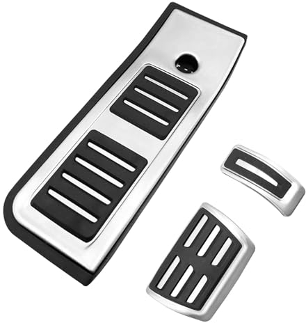 Auto Fußpedalabdeckung, Pedalabdeckungen Auto für A6 C8 2019 2020 Anti-Rutsch Accelerator Bremse Kupplungen Gaspedal Fußstütze Edelstahl Pedals Pads Teile Auto Innere Beschützen Zubehör