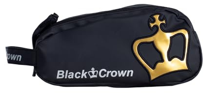 Black Crown Trousse de toilette modèle Miracle Pro - Design élégant noir/doré - Imperméable avec finition 100 % PVC et doublure 100 % polyester - Spacieuse et compacte (26 x 13,5 x 12 cm), Noir ,