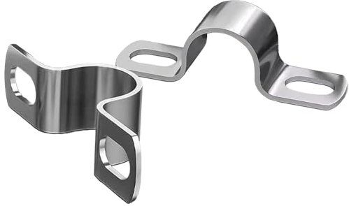 ORTAVA 10 Stück U-Rohrschellen Ø 50 mm, Befestigungsschelle, Rohrschellen, Rohrschelle, Rohrbefestigung, Rohrschellen 50mm, Edelstahl 304, Dicke 1,8mm