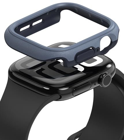 Ringke Onyx Compatible with Apple Watch 11/10 46mm Hülle, Slim Snug Fit Stoßfest Kratzfest Bumper Handyhülle mit Einzigartigem Textur Design und Rahmen Schutz - Navy