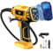 Cordless Air Compressor for Dewalt 20V Max Battery,150PSI Portable Tire Inflator Handheld Air Pump with Digital Pressure Gauge for Cars Motorcycles Bikes Sport Balls (No Battery)