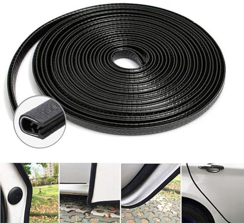DAYKET Autokantenschutzleiste für OPEL VIVARO Kasten F7, U-Form Gummidichtung, Kleberlose Kantenschutz Gummi, Türschutz Auslaufschutz