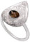 JEWELSTREZORO Rauchquarz Edelstein 925 Sterling Silber Band Ring Männer & Frauen alle Größen Handarbeit Jewerly TSR1003AD_21 (67 (21.3))