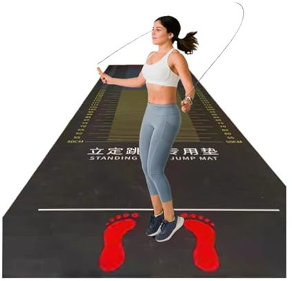 YUEKOPOU Multifunktionale Übungsmatten, 3.5m Jump Rope Mat for Carpet, Multifunctional Workout Training Pad for Long Jump