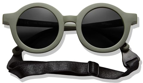 BABYMOCS Runda solglasögon barn 1,5 år – 8 år | 100 % UV-skydd | BIEGSAM | BPA-fria | solglasögon för skadliga ämnen småbarn med band | Svensk design