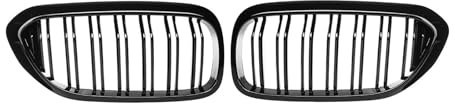 HPTOUY Auto Front Niere Grill for BMW 5 Series M5 G30 G31 G38 520i 530i 540i 2017-2020 2-lamellen Front Stoßstange Grill