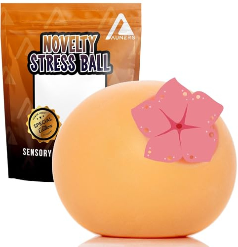 Auners - Novelty Stress Ball - Anxiety Relief Hand & Finger Grip Exercise - Funny Birthday Present for Teens Gag Gift for Men Women Her Him Naughty Office Secret Santa - Fun Christmas Stocking Filler