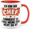 Tasse Chef Cadeau Je suis le Chef, au moins tant que ma femme n'est pas là, tasse à café bureau cadeau patron travail entreprise idée cadeau tasse blague tasse à café