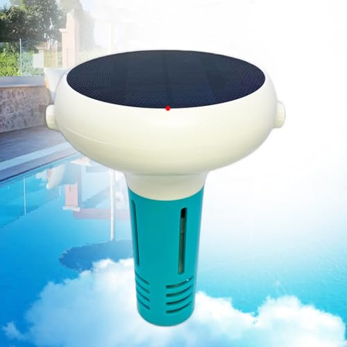 Solar Floating Swimming Pool Water Quality Tester, 7-in-1 Smart Pool Water Tester, PH TDS ORP Salt EC Temp Chlorine Test Meter, APP-Enabled for Real-Time Monitoring, for Swimming Pool, Hot Tub, Pond