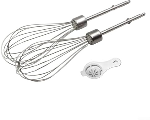 Lot de 2 batteurs mélangeurs à main en acier inoxydable pour Kenwood, pour la pâtisserie et la cuisine quotidiennes à la maison (Ax 2)