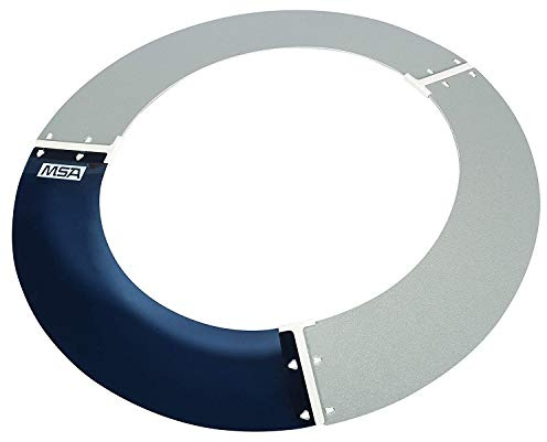 MSA 697410 V-Gard Sun Shield - Standard V-Gard Hat/Full Brim Attachment, Polyurethane Brim Extender, Smoke-Tinted Lexan, Added Sun & Heat Protection, Reusable & Replaceable Hard Hat Accessory